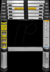 89140 Telescopic aluminum ladder, up to 2 m, max. 150 Kg