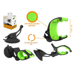 Uchwyt do telefonu z klipsem "krokodyl" zielony / LxMF73