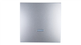 Simon 54 Klawisz Pojedynczy Do Łącznika Z Podświetleniem Srebrny Mat Dkw1l/43