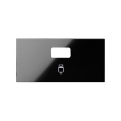Pokrywa do gniazda USB Simon 100 czarna