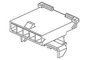 Obudowa złącza 6-pinowe -rzędowe raster: 3mm Molex Żeński Montaż na kablu Micro-Fit Zacisk zagniatany męski TPA