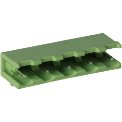 TruConnect 211868 7.62mm 5 Way 15A 300V Header Right Angle Side Entry Open