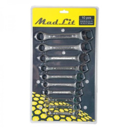 Zestaw kluczy płasko-oczkowych 8-19mm 10 elemntów EKNA722