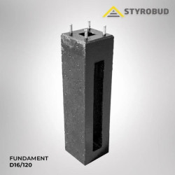 Fundament D16/120 (1200/260) 4xM20/160/TzN