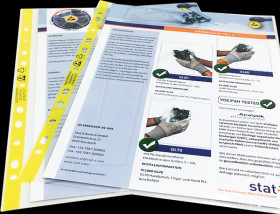 921312 000005 A4 document sleeves, clear transparent, 100 units