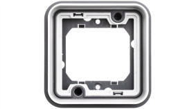 Berker W.1 Ramka Pojedyncza Do Montażu Podtynkowego Ip55 Szary 13283505