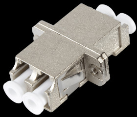 53343.1 LC/LC duplex, single mode, beige metal