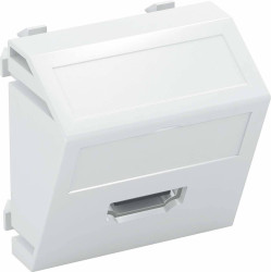 Nośnik multimedialny OBO Gniazdo HDMI MTS-HD S RW1 w. Śruba 45x45mm OBO Bettermann, 6104814, biały, (S x W x G) 45 x 45