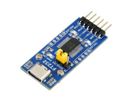 Waveshare FT232 USB UART Board (Type C), USB To UART (TTL) Communication Module, USB-C Connector