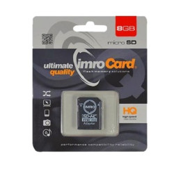 Karta 8GB microSD HC class10 + adapter IMRO