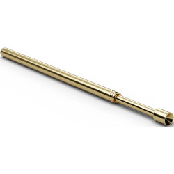 Standard test pin with probe, inner cone, Ø 1.5 mm, travel  6.4 mm, pitch 2.54 mm, L 33.3 mm, F10005B150G200