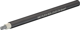 Polyolefine-photovoltaic cable, halogen free, Cableline, 6.0 mm², 78 x 0.3 mm, black, outer Ø 6 mm, 62.7432-91021