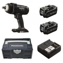 Klucz udarowy akumulatorowy 18V 470Nm 1/2 cala w walizce, z ładowarką i dwoma akumulatorami 5Ah EY7552LJ2S32