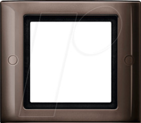 401115 Aqua design frame - 1-gang, screw-mountable, dark brazil