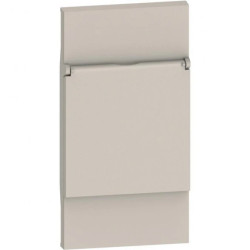 LIVING NOW plakietka gniazda 2P+Z schuko z klapką 2mod. piaskowy beż KM04P