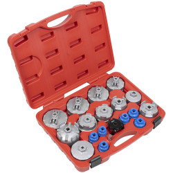 Sealey VS7013 Oil Filter Cap Wrench Set 19pc
