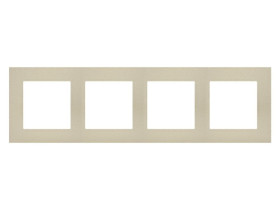 SIMON 55 Ramka 4 poczwórna LINE szampański mat TR4/144 KONTAKT SIMON