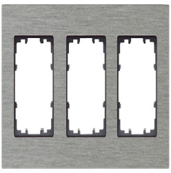 Mocowanie elektroinstalacyjne, kolor Aluminium, 3-krotna, Aluminium, Siemens