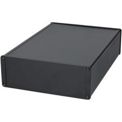 Hammond 1457U2801BK Black Enclosure Extruded Alum Flanged End Panel 279x191x66mm