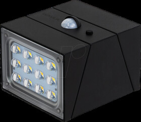 LXSO700105 Solar LED wall light, rotatable, black