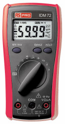 Multimetr cyfrowy przenośny True RMS: Tak 750V ac 10A ac RS PRO