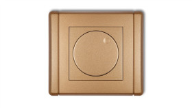 Flexi Ściemniacz Elektroniczny Przyciskowo-Obrotowy Złoty Metalik 8Fro-1