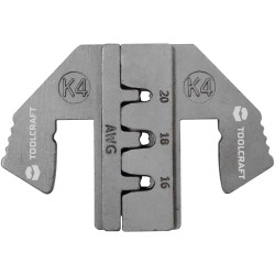 Toolcraft 1595624 Crimping Bits K4 for PZ-500 Pliers German Made