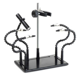 TRZECIA RĘKA UCHWYT MONTAŻOWY 11P ELASTYCZNE RAMIONA UCHWYT + LATARKA