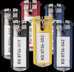 195700 Key fob Key Clip, 6 pieces, sorted