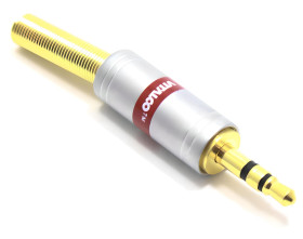 WTYK MINI JACK 3.5 STEREO CHROME 4mm JW490 3.5mm TRS VITALCO