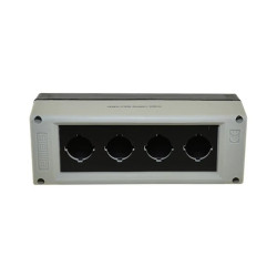 Kaseta sterownicza na 4 przyciski/lampki - pusta, czarno-szara T0-PK4BOS