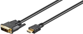 Kabel DVI-D/HDMI™, pozłacany - Długość kabla 2 m