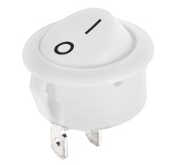 PRZEŁĄCZNIK KOŁYSKOWY OKRĄGŁY 2POZ.3PINY ON-O 250V/6A MKO BI