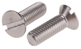 RS PRO Śruba maszynowa Gniazdo łeb Wpuszczana Stal nierdzewna 25.0 mm