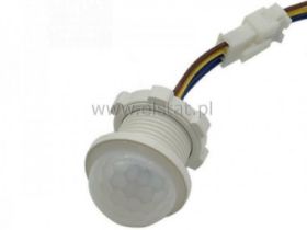 Czujnik ruchu 20mm 230V 40s do żarówek LED; mały