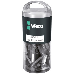 Wera 05072449001 867/1Z Extra Tough Screwdriver Bits TX25/25, Pack of 100