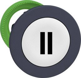 Schneider Electric ZB5FA136 ZB5FA136 Element czołowy dla przycisku płaski, resetowalny (Ø) 30.5 mm II ciemnoszary, biały