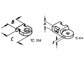 Helukabel TC 812 Podstawa montażowa przykręcany 91043-1000 stabilność termiczna przeźroczysty 1000 szt.