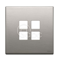 Ramka ozdobna 2Mx4 Flat, szczotkowany nikiel, 22692.11