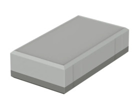PS enclosure, (L x W x H) 200 x 112 x 51 mm, light gray/agate gray (RAL 7035), IP40, 32205062