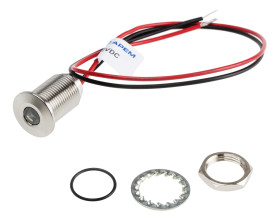 Lampka kontrolna do montażu panelowego 10.8 → 13.2V dc, Żółta 10mm LED Wyprowadzenia RS PRO