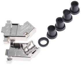 Osłona tylna D-Sub 9 -pinowe ABS Kątowy 3M E