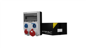 Rozdzielnica Budowlana Td 63A 16A 2X230v Gniazda Mennekes Doktorvolt 2442