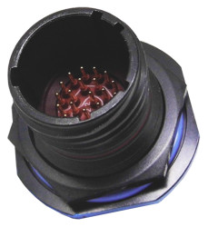 Złącze 6-pinowe Żeński Amphenol Limited Męski Montaż na panelu MIL-DTL-38999 rozmiar 11