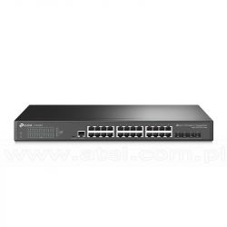 TP-Link TL-SG3428X, Switch zarządzalny, 24x 10/100/1000 RJ-45, 4x slot 10G SFP+, 19"