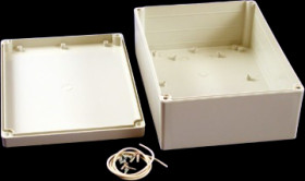 PC enclosure, (L x W x H) 220 x 165 x 85 mm, light gray (RAL 7035), IP65, RP1460