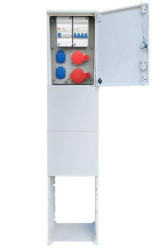 Rozdzielnica budowlana z fundamentem 32/5 16/5 2x230V rozdzielnia erbetka złącze pomiarowe PS RB24F/LC