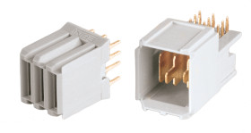 Złącze typu Backplane ERmet Series 2mm Pitch 3-pinowe 4-rzędowe Żeński, Mocowanie na wcisk Terminal, 12.6A ERNI