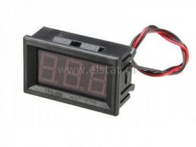 Woltomierz panelowy LED niebieski 5V - 99V DC