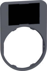 Schneider Electric ZBYF6101 ZBYF6101 Uchwyt tabliczki (D x S) 60 mm x 40 mm nieoznakowany ciemnoszary 10 szt.